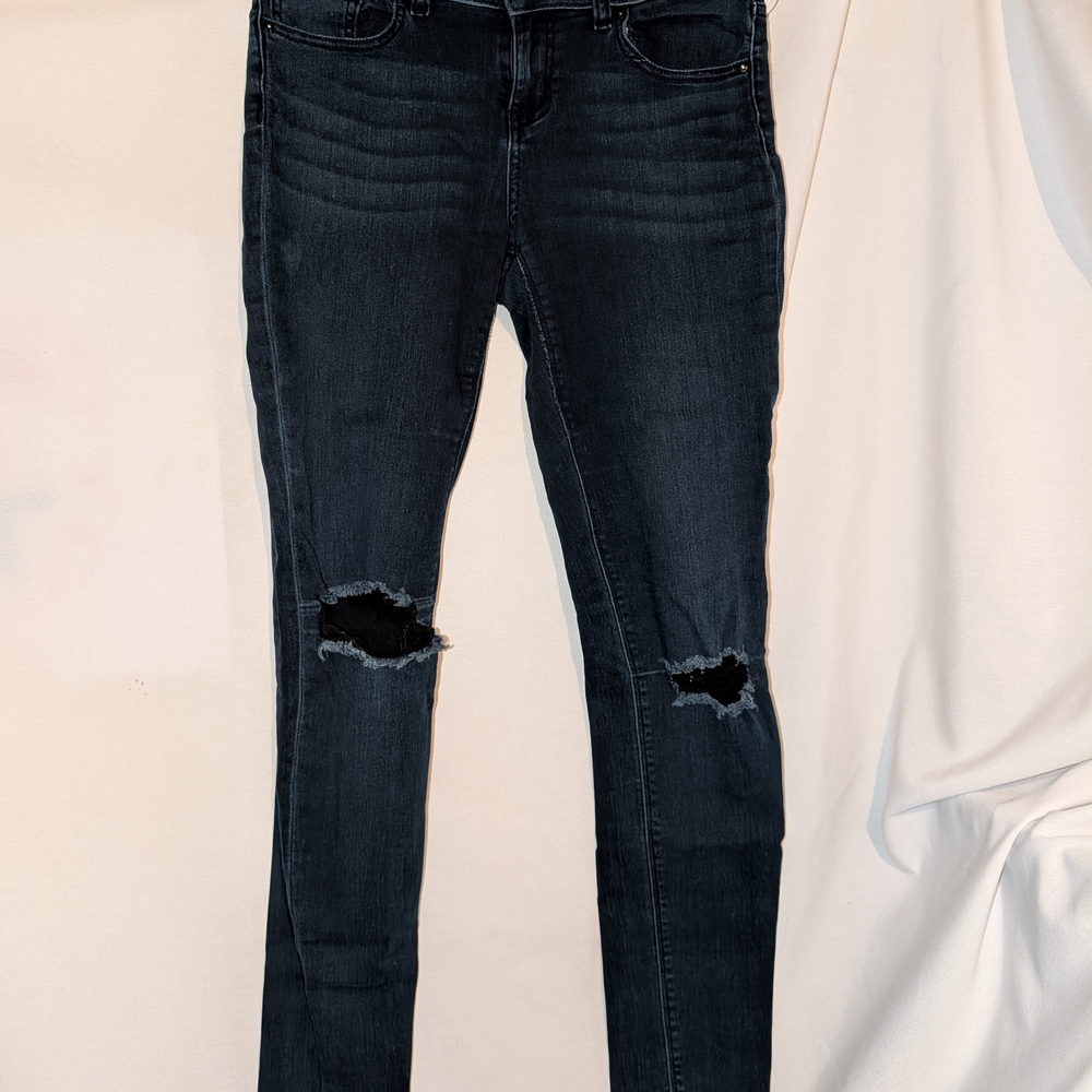 MIA Black Distressed Skinny Jeans